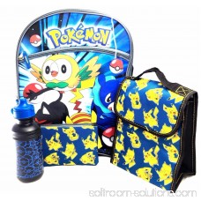 5 Items Pokemon Pikachu 16 Large Backpack With Lunch Bag-Case-Water Bottle…